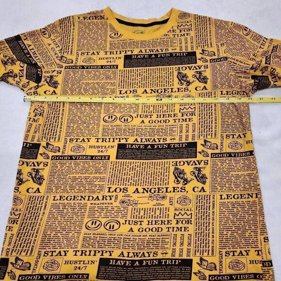 Eighty Eight women's yellow with black writing shirt size Large - Picture 5 of 11